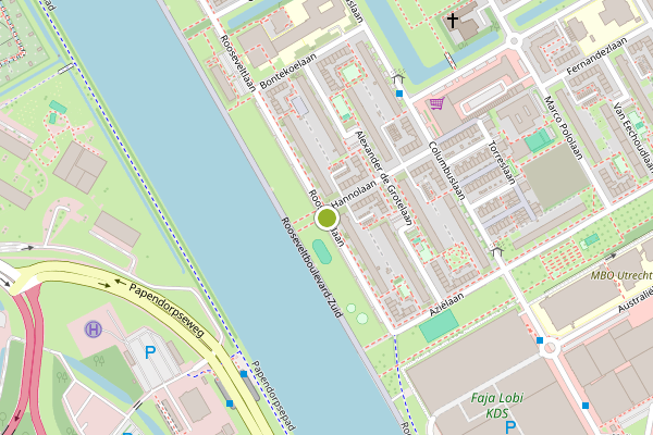Ambulance-melding op Rooseveltlaan, Utrecht op 5 juni, kaart-overzicht