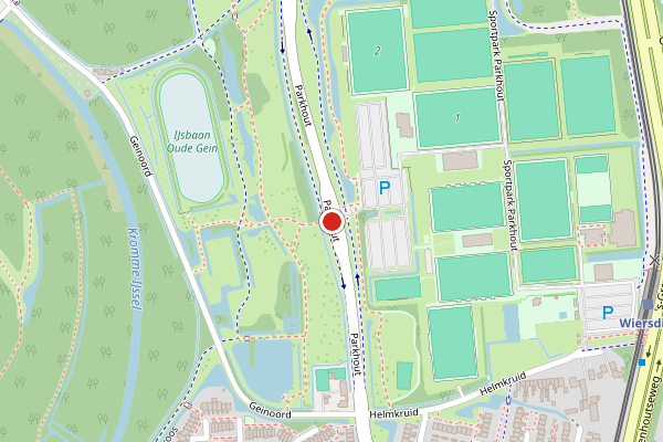 Brandweer-melding op Parkhout, Nieuwegein op 6 juni, kaart-overzicht