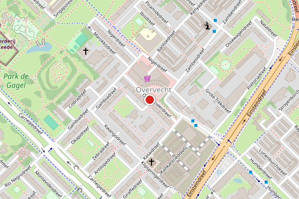 Brandweer-melding op Oranjerivierdreef, Utrecht op 7 juni, kaart-overzicht
