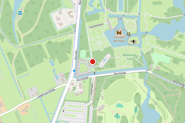 Brandweer-melding op Kasteellaan, Haarzuilens op 7 juni, kaart-overzicht