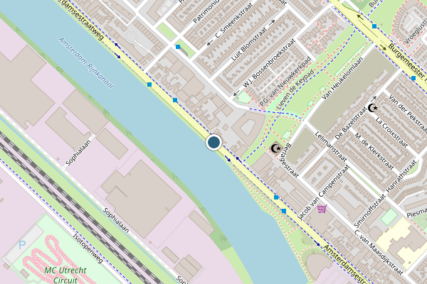 Politie-melding op Amsterdamsestraatweg, Utrecht op 7 juni, kaart-overzicht