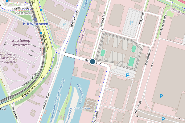 Politie-melding op De Liesbosch, Nieuwegein op 7 juni, kaart-overzicht