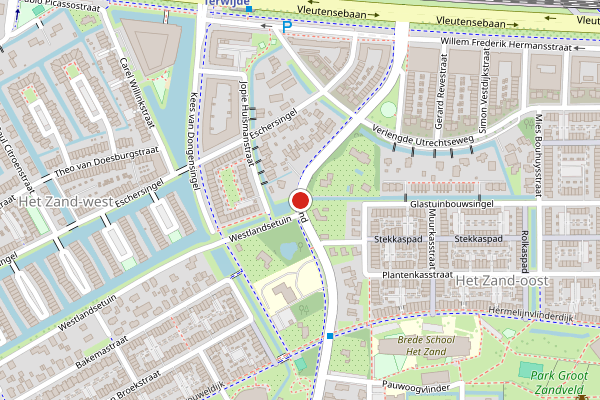 Brandweer-melding op 't Zand, Utrecht op 8 juni, kaart-overzicht