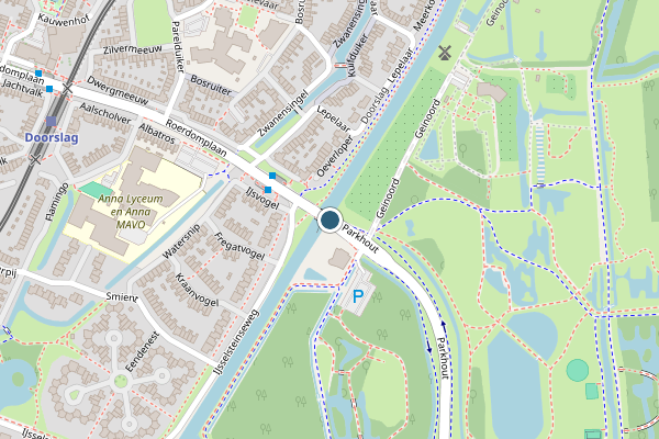 Politie-melding op Parkhout, Nieuwegein op 7 juni, kaart-overzicht