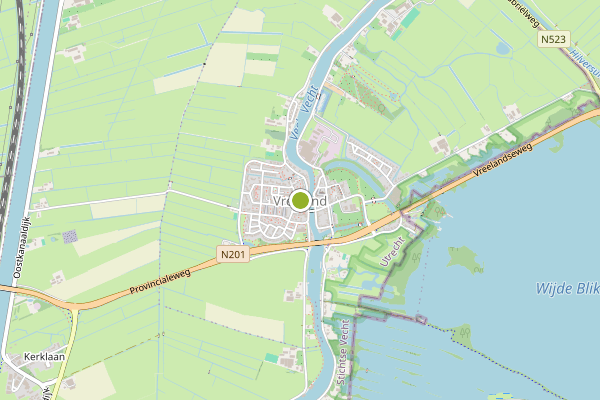 Ambulance-melding op Vreeland op 8 juni, kaart-overzicht