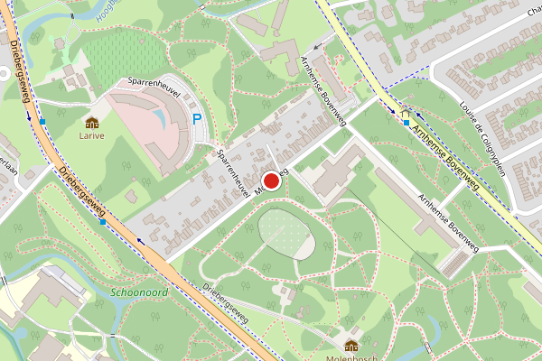 Brandweer-melding op Molenweg, Zeist op 8 juni, kaart-overzicht