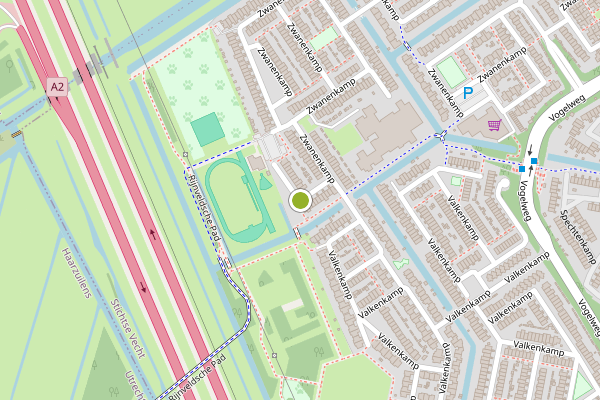 Ambulance-melding op Zwanenkamp, Maarssen op 8 juni, kaart-overzicht