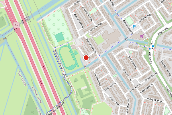 Brandweer-melding op Zwanenkamp, Maarssen op 8 juni, kaart-overzicht