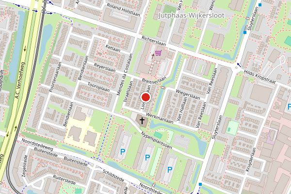 Brandweer-melding op Limperslaan, Nieuwegein op 9 juni, kaart-overzicht