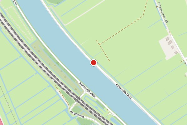 Brandweer-melding op Kanaaldijk Oost, Breukelen op 9 juni, kaart-overzicht