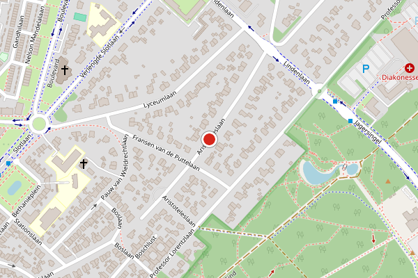 Brandweer-melding op Aristoteleslaan, Zeist op 10 juni, kaart-overzicht