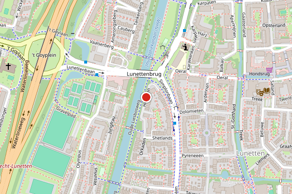 Brandweer-melding op Hebriden, Utrecht op 11 juni, kaart-overzicht