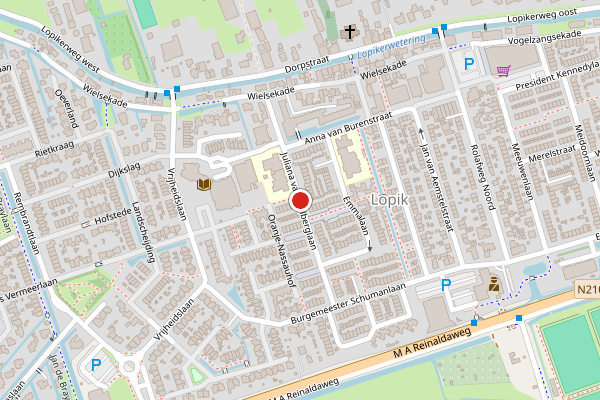 Brandweer-melding op Juliana van Stolberglaan, Lopik op 11 juni, kaart-overzicht