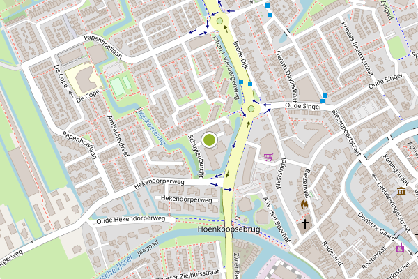 Ambulance-melding op Praagstr, Oudewater op 12 juni, kaart-overzicht
