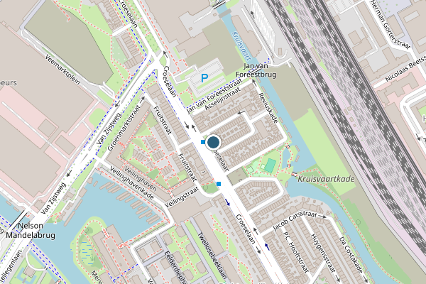 Politie-melding op Croeselaan, Utrecht op 12 juni, kaart-overzicht