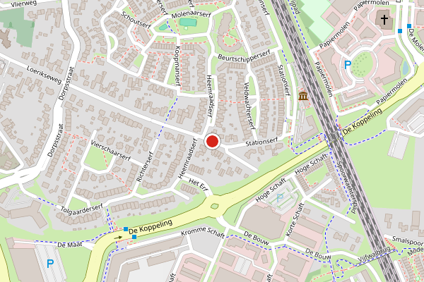 Brandweer-melding op Loerikseweg, Houten op 10 juni, kaart-overzicht
