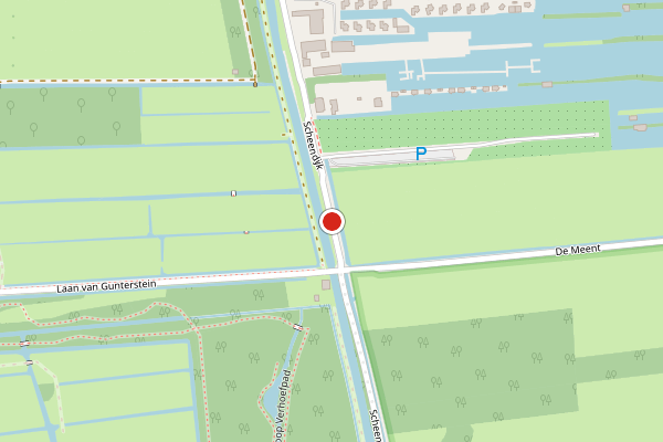 Brandweer-melding op Scheendijk, Breukelen op 13 juni, kaart-overzicht