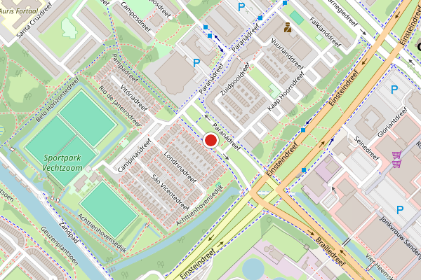 Brandweer-melding op Paranadreef, Utrecht op 13 juni, kaart-overzicht