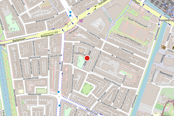 Brandweer-melding op Grebbestraat, Utrecht op 13 juni, kaart-overzicht