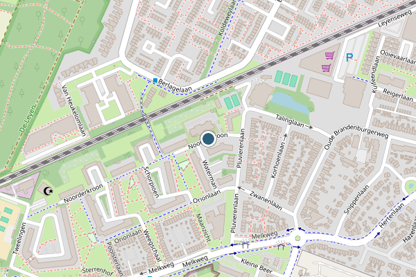 Politie-melding op Noorderkroon, Bilthoven op 13 juni, kaart-overzicht