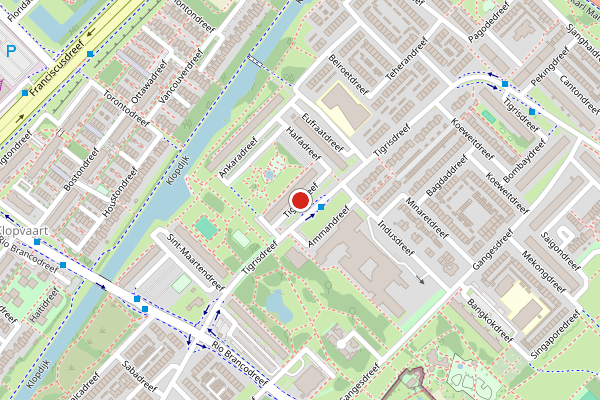 Brandweer-melding op Tigrisdreef, Utrecht op 14 juni, kaart-overzicht