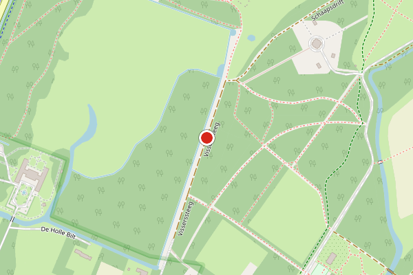Brandweer-melding op Visserssteeg, De Bilt op 14 juni, kaart-overzicht