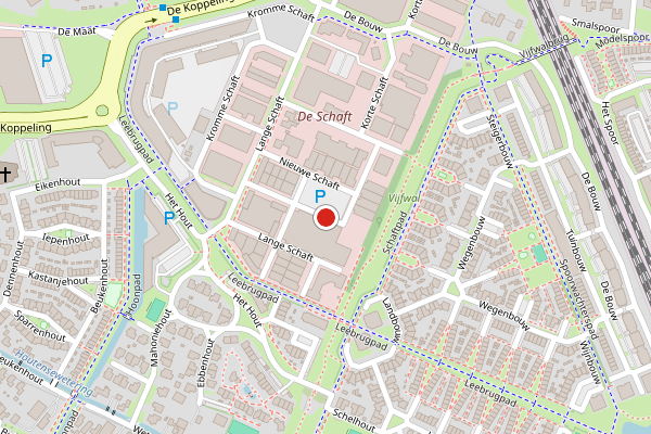 Brandweer-melding op Lange Schaft, Houten op 14 juni, kaart-overzicht