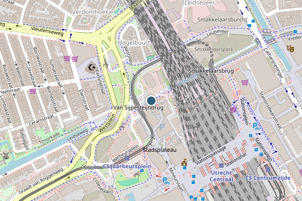 Politie-melding op Van Sijpesteijnkade, Utrecht op 14 juni, kaart-overzicht
