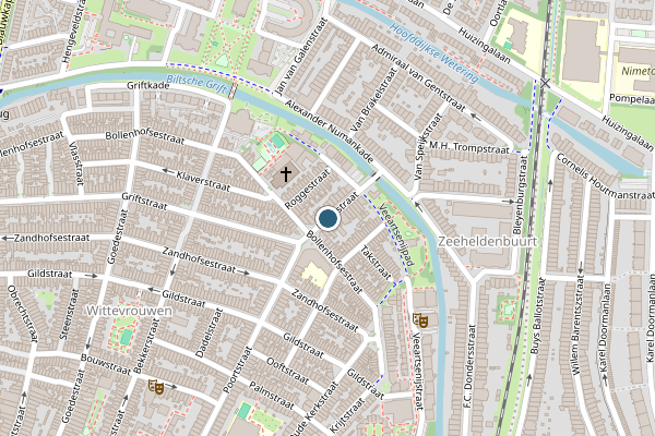 Politie-melding op Poortstraat, Utrecht op 14 juni, kaart-overzicht