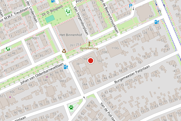 Brandweer-melding op Johan van Oldenbarneveltlaan, Zeist op 14 juni, kaart-overzicht