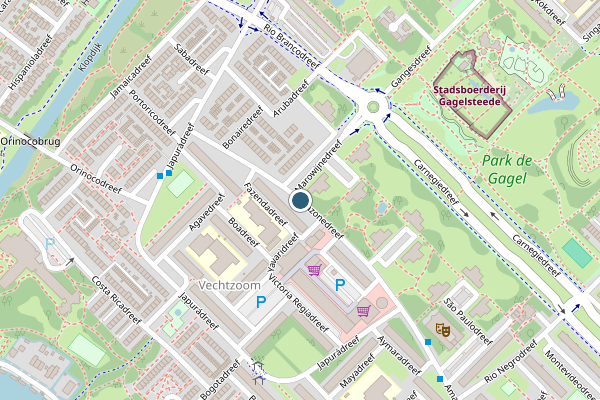 Politie-melding op Amazonedreef, Utrecht op 14 juni, kaart-overzicht