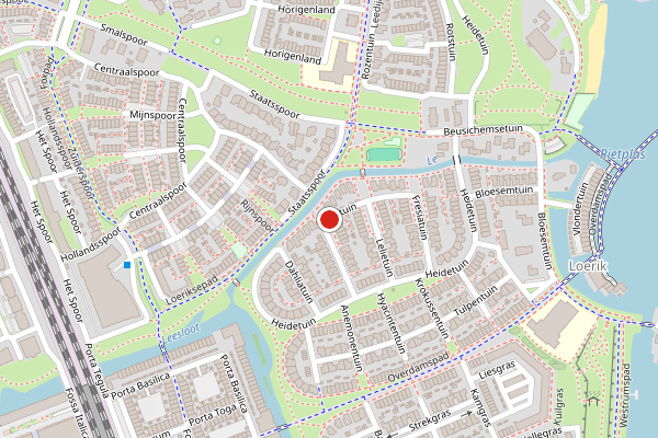 Brandweer-melding op Lelietuin, Houten op 14 juni, kaart-overzicht