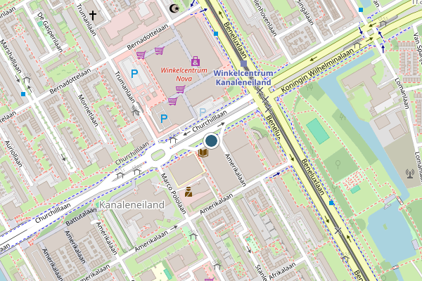 Politie-melding op Al-Masoedilaan, Utrecht op 15 juni, kaart-overzicht