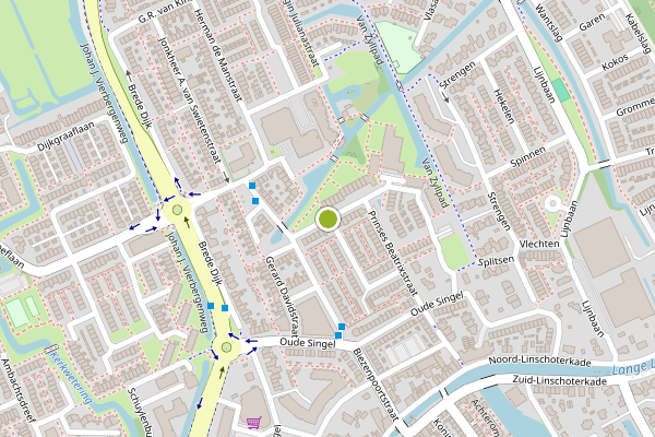 Ambulance-melding op Prinses Margrietstraat, Oudewater op 16 juni, kaart-overzicht