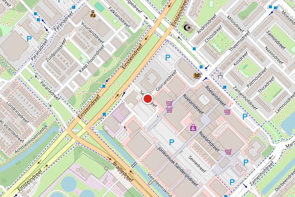 Brandweer-melding op Seinedreef, Utrecht op 17 juni, kaart-overzicht