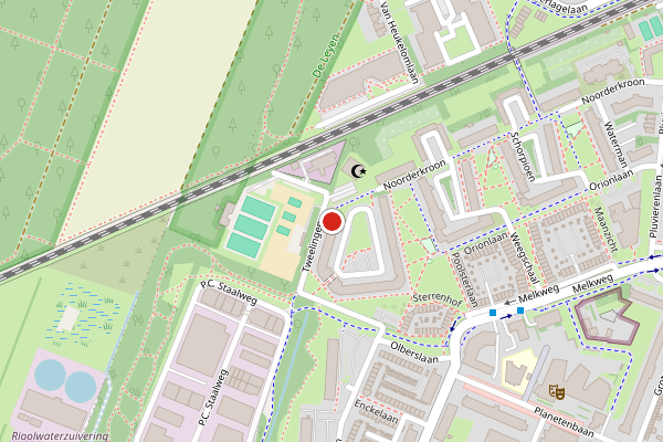 Brandweer-melding op Tweelingen, Bilthoven op 17 juni, kaart-overzicht