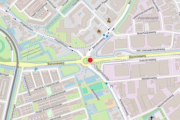 Brandweer-melding op Willem van Oranjeplein, IJsselstein op 17 juni, kaart-overzicht