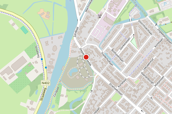 Brandweer-melding op Diependaalsedijk, Maarssen op 17 juni, kaart-overzicht