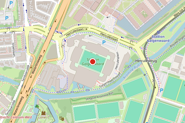 Brandweer-melding op Herculesplein, Utrecht op 19 juni, kaart-overzicht