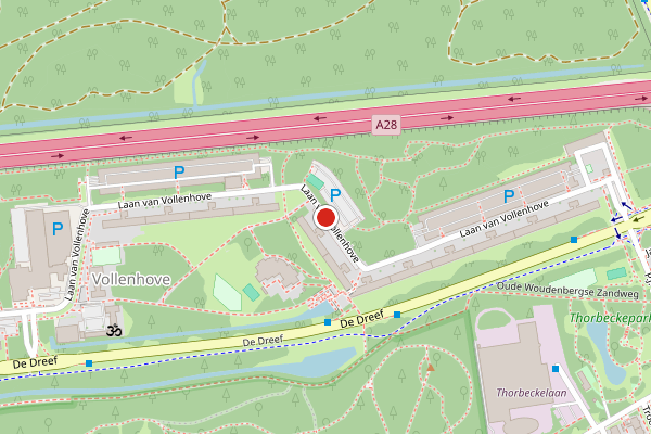 Brandweer-melding op Laan van Vollenhove, Zeist op 18 juni, kaart-overzicht