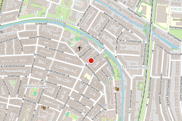 Brandweer-melding op Poortstraat, Utrecht op 20 juni, kaart-overzicht