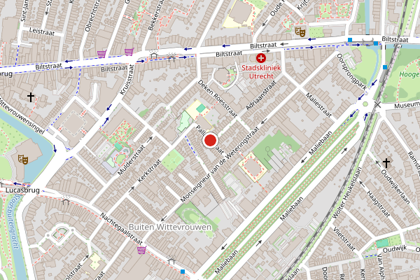 Brandweer-melding op Pallaesstraat, Utrecht op 20 juni, kaart-overzicht