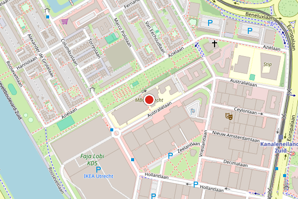 Brandweer-melding op Australielaan, Utrecht op 20 juni, kaart-overzicht