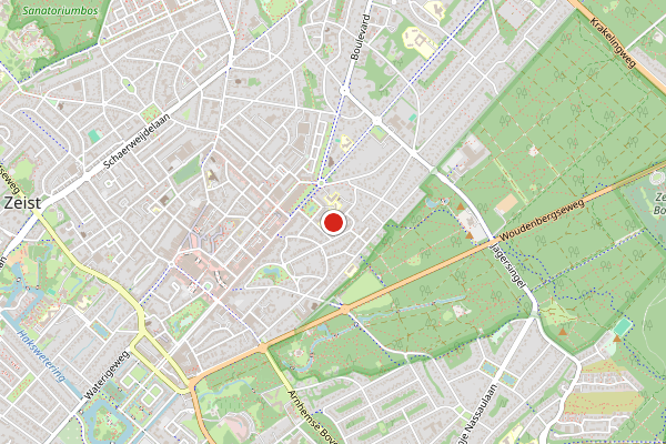 Brandweer-melding op Zeist op 20 juni, kaart-overzicht