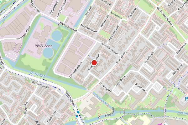 Brandweer-melding op Waterhoenlaan, Zeist op 20 juni, kaart-overzicht