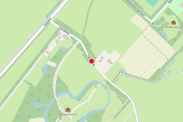 Brandweer-melding op Tiendweg, Zeist op 19 juni, kaart-overzicht