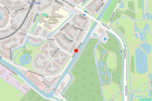 Brandweer-melding op IJsselsteinseweg, Nieuwegein op 20 juni, kaart-overzicht