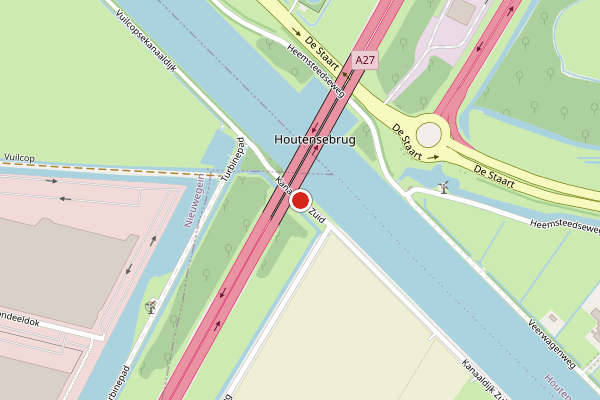 Brandweer-melding op Kanaaldijk Zuid, Schalkwijk UT op 19 juni, kaart-overzicht
