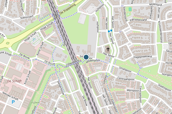 Politie-melding op Smalspoor, Houten op 19 juni, kaart-overzicht