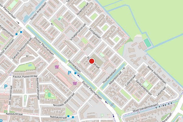 Brandweer-melding op Kuyperstraat, Maarssen op 19 juni, kaart-overzicht